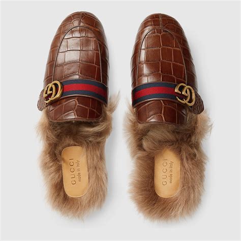 slipper gucci men|gucci crocodile slippers.